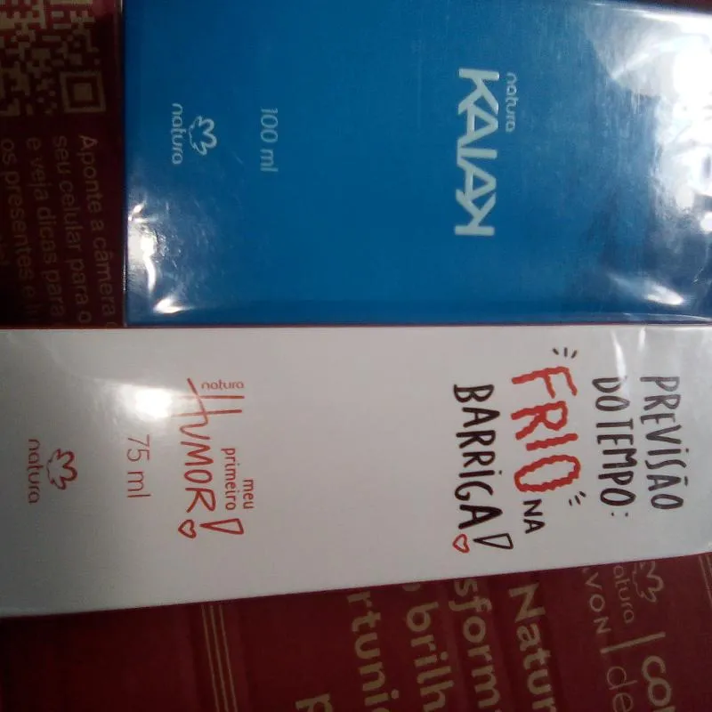 Imagem da campanha Rifa-se esses dois perfumes da Natura, no valor de R$10 reais
