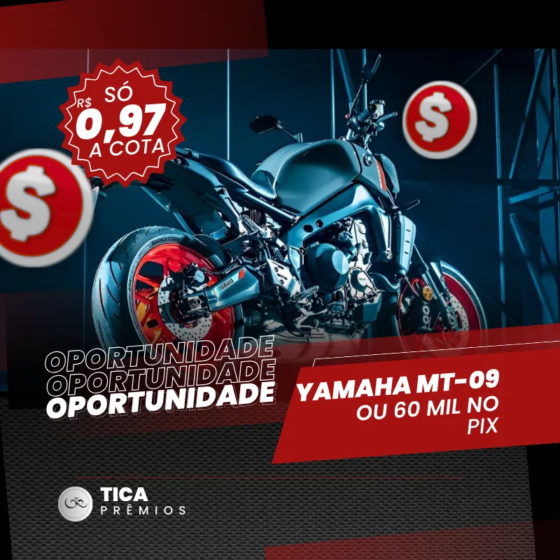 Imagem da campanha YAMAHA MT-09 ou 60MIL NO PIX!!!!