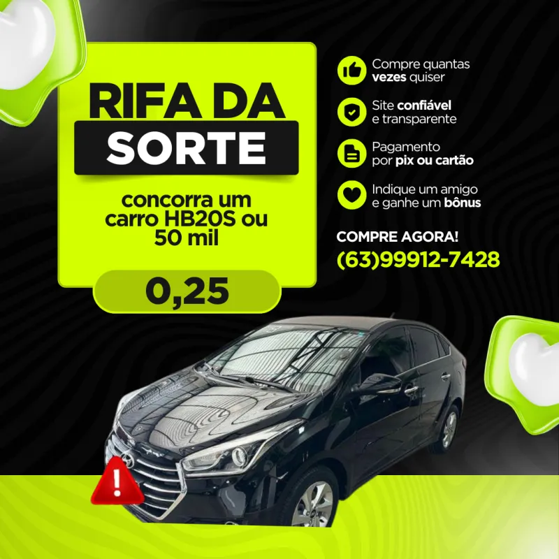 Imagem da campanha 1 HB20 OU 50 MIL NO PIX