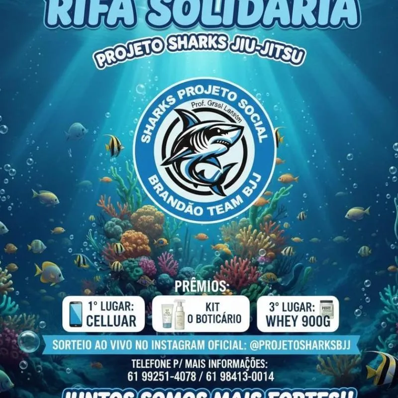 Imagem da campanha Projeto Sharks Jiu-Jitsu..