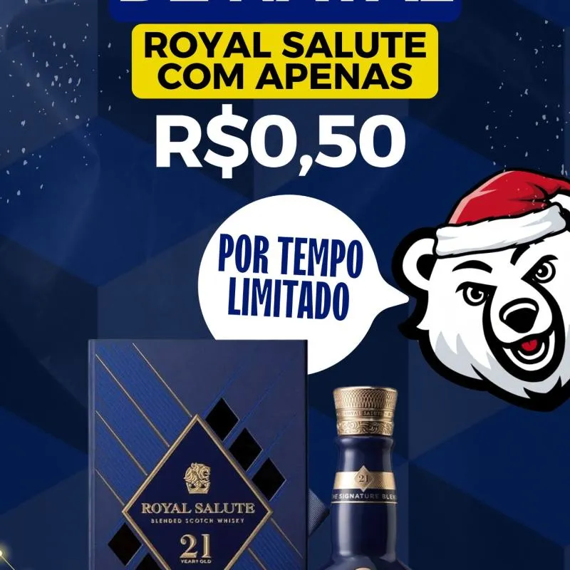 Imagem da campanha Royal Salute por 0,50$