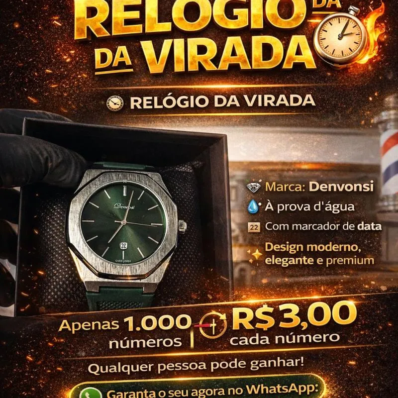 Imagem da campanha Relógio Denvosi prova d’água