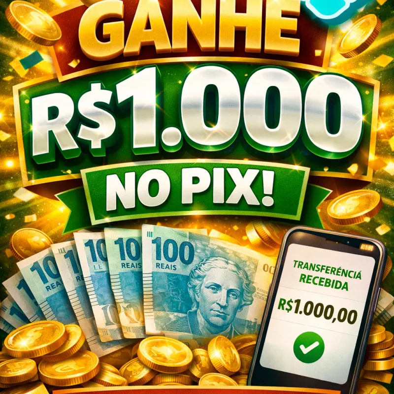 Imagem da campanha 🎉 AÇÃO PREMIADA – R$ 1.000 NO PIX 🎉