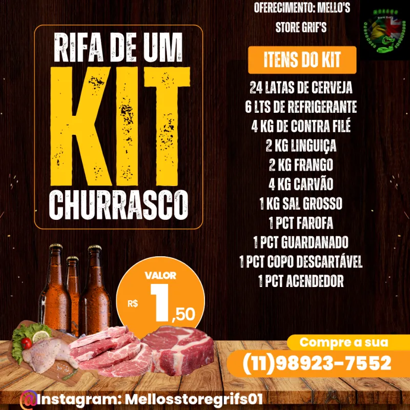 KIT CHURRASCO PREMIADO 🍀
